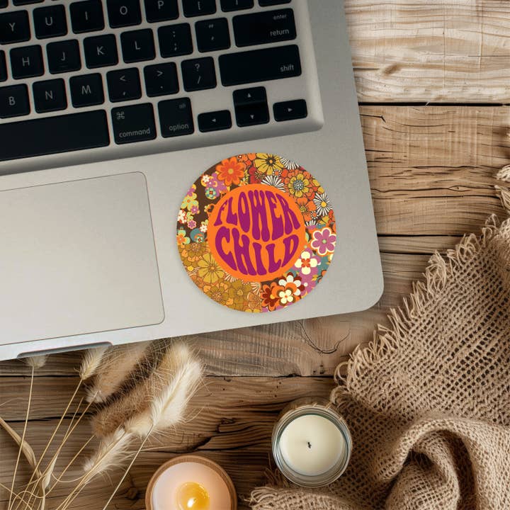 GiGi Thomas Designs - Wholesale Sticker - Flower Child Bumper Sticker1