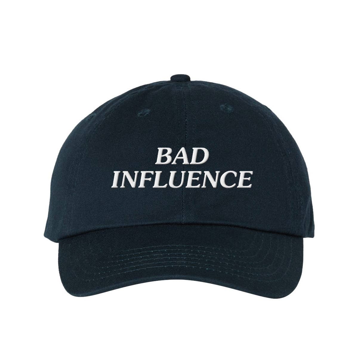 Lucky Luna Apparel - Wholesale Baseball Cap - Women's - Bad Influence Embroidered Dad Hat3