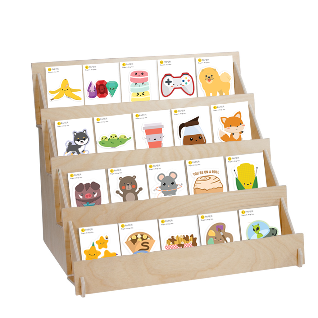IMPAPER - Wholesale Retailer Display - Paper & Novelty - Sticker Display Rack Package (Multiple Options)0
