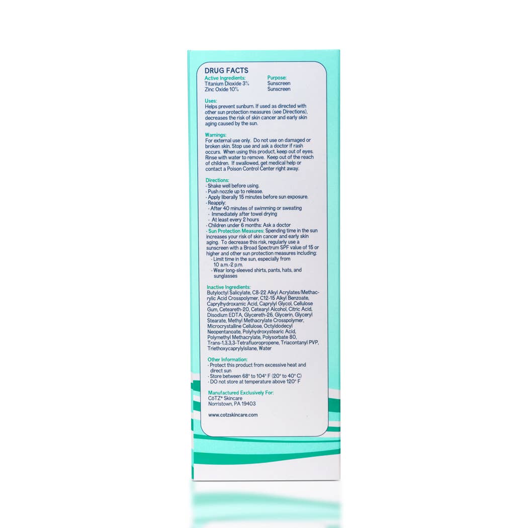 cotz silky foam spf 30