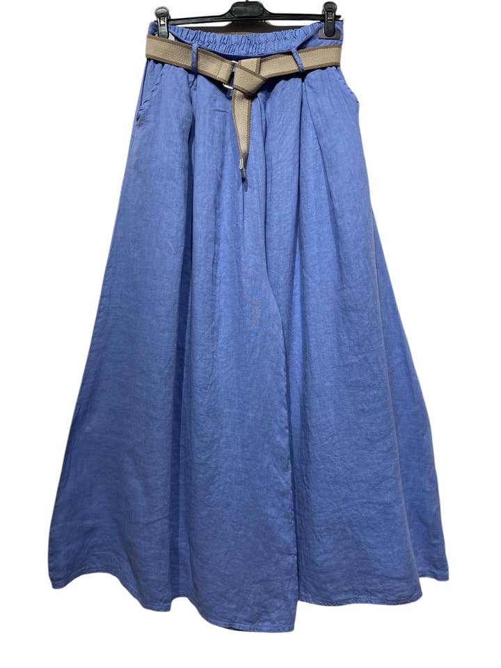 LINEN & COTTON HOUSE - Wholesale Pants - Women's - 22503 100% LINEN TROUSERS WITH BELT AND POCKETS8