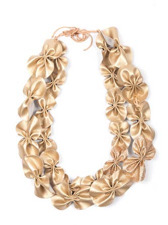 Collar GLAM GOLD FLAKES hecho a mano | Emanuela Salatino para venta al por mayor de Emanuela Salatino