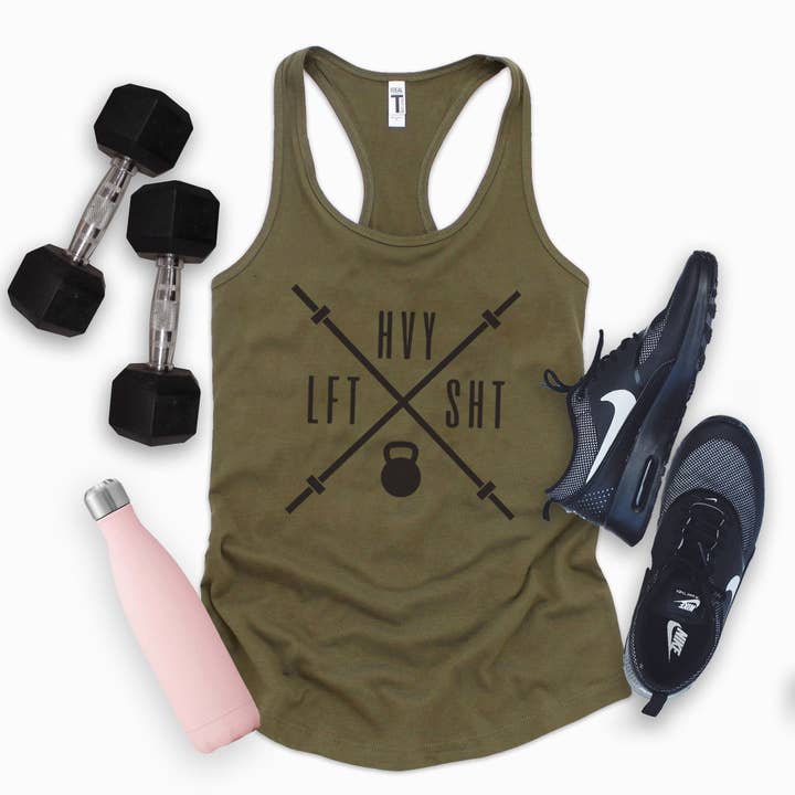 Lift Heavy Lifting Shirt | Women's Gym shirt for wholesale by Stiles Tee Co.