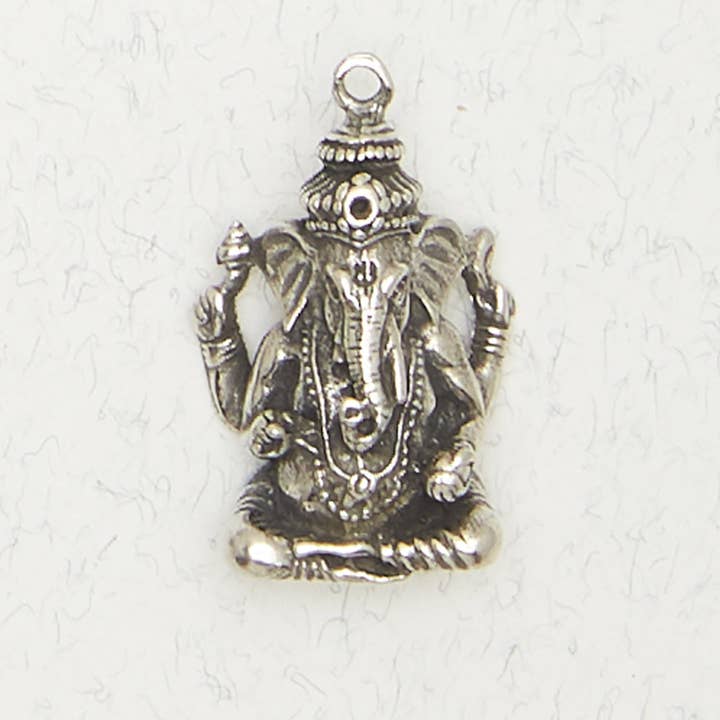 Hindu Pewter Pendant Necklace - Ganesh for wholesale by Nirvana LLC