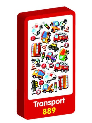 TRANSPORT 3D HANDIWORK for wholesale by Purple Peach Stickers