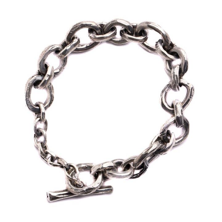 Medium Abstract Chain Bracelet - 925 Sterling Silver for wholesale by JewelryLab