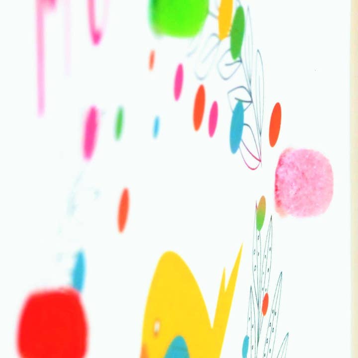 Claire Giles Ltd – wholesale Birthday card – Birthday Card, Mummy Bird, Mummy, Happy Birthday, Embellished with pompoms4