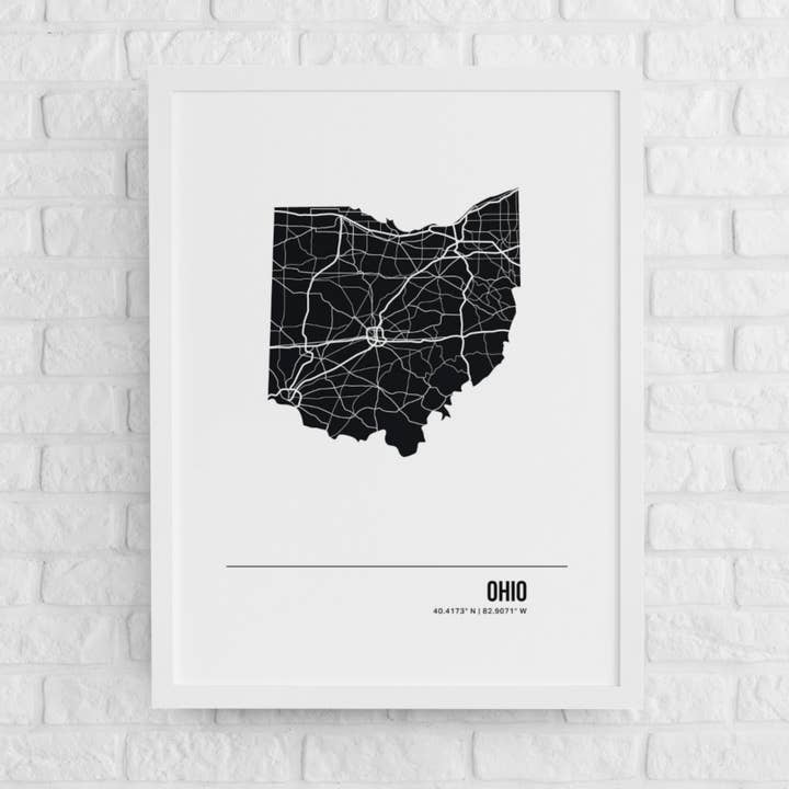 Ohio Art Print for wholesale by Small Screen Studios
