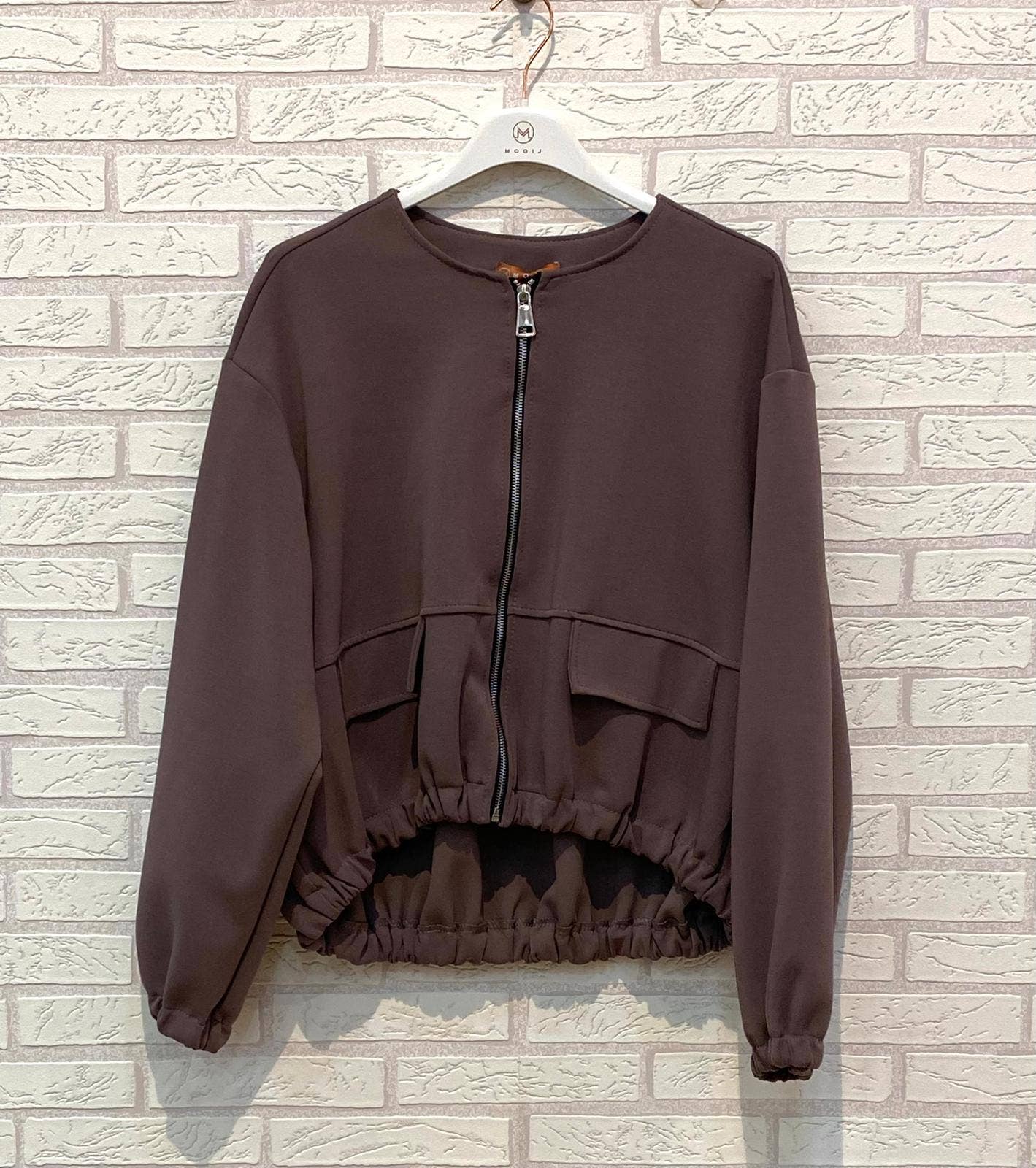 Ling – Blusão - Mulher por atacado – REF.5034 CASACO COM FECHO ÉCLAIR4