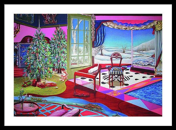 Sharon Tatem Fashion LLC - Wholesale Painting/Drawing - Christmas Painting - Framed Print24