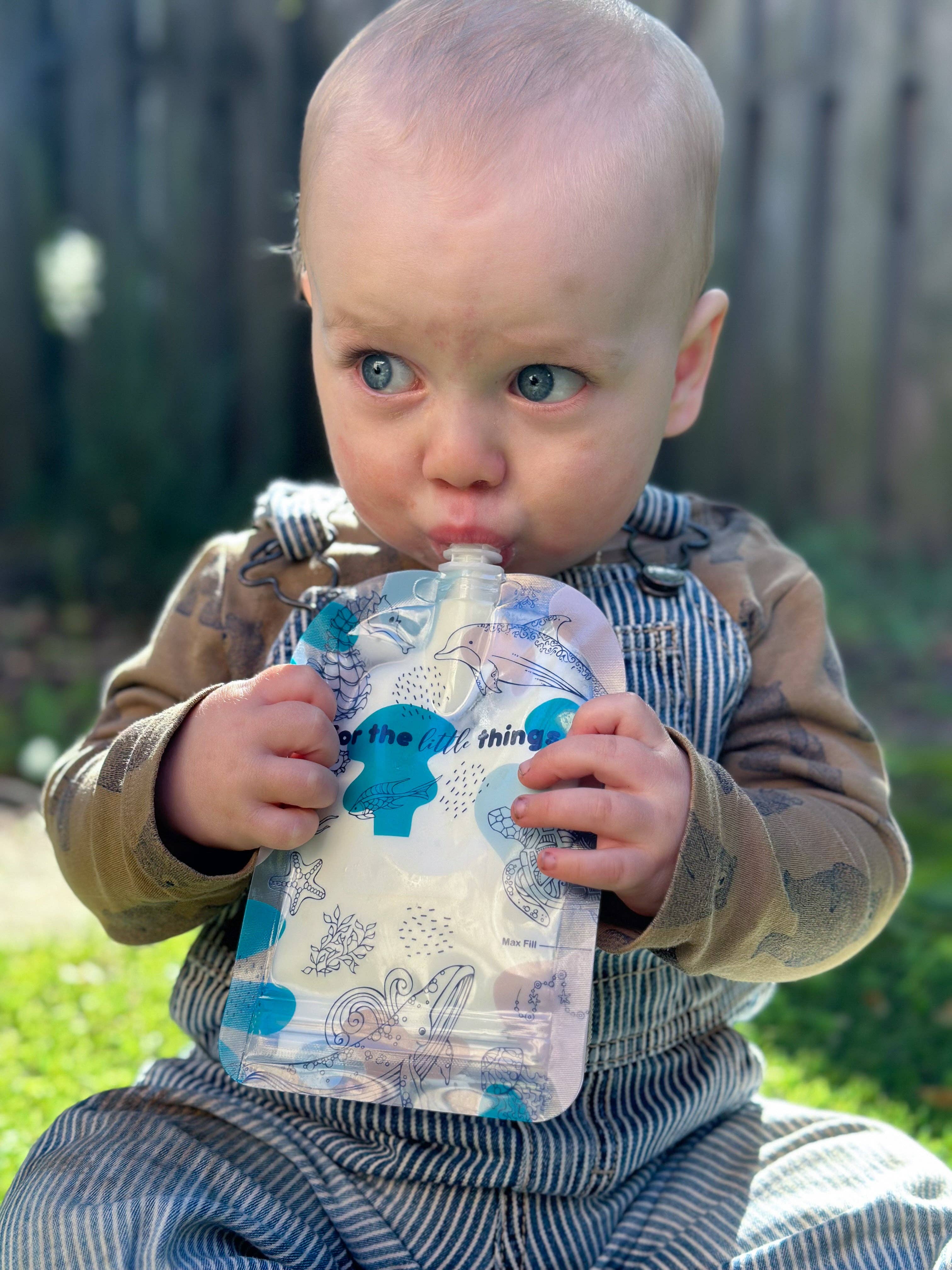 Sinchies - Wholesale Food storage wrap/bag - Sinchies 150ml Reusable Food Pouches - Under the Sea6