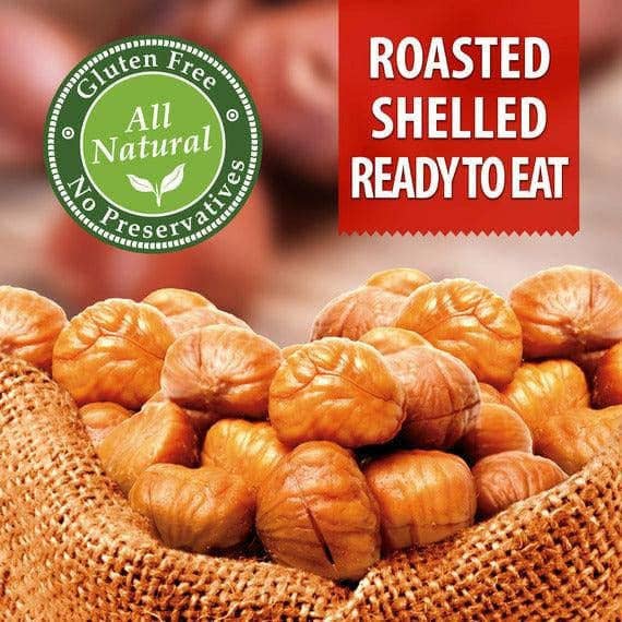 Galil Brands – wholesale Nuts – Organic Roasted Chestnuts | Shelled & Ready to Eat | 3.5 oz6