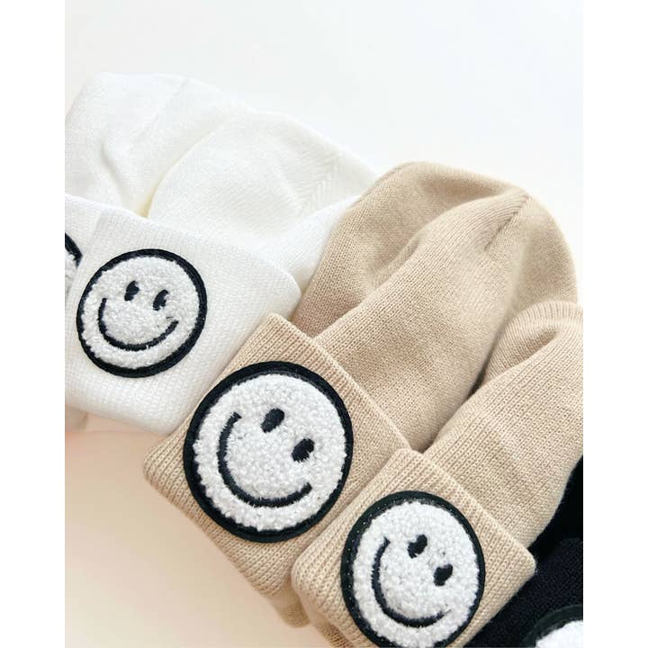 Lucky Panda Kids - Wholesale Beanie - Kids - Smiley Baby & Kids Beanie | Beige