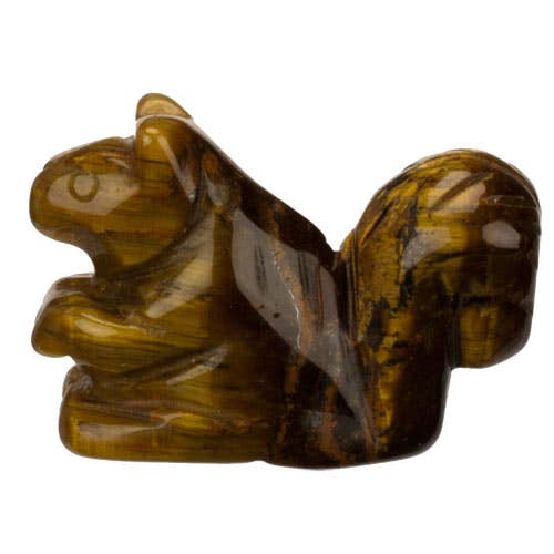 Engraving Squirrel, 48mm, Tiger's Eye for wholesale by EHAWA