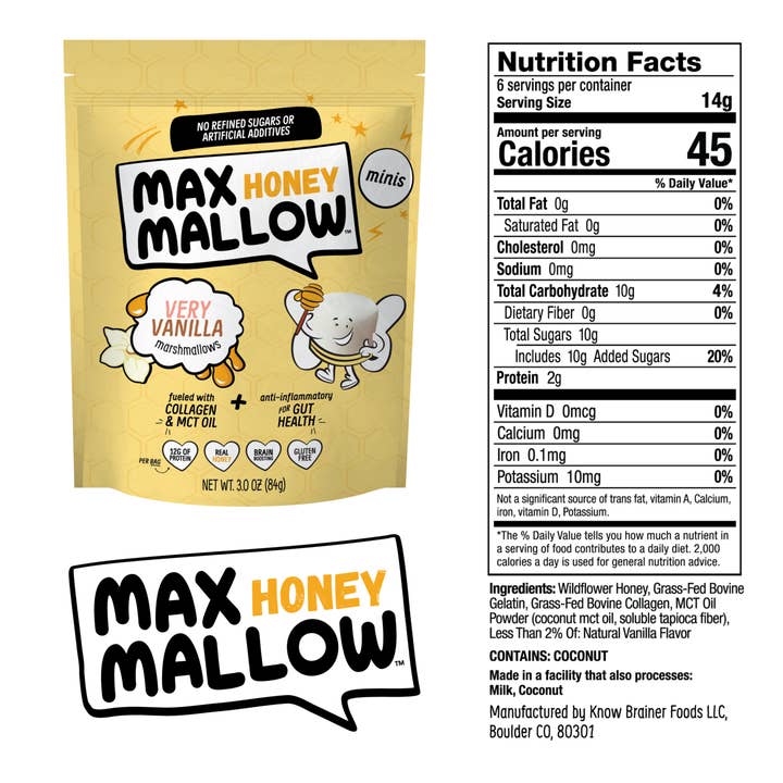 Max Sweets - Wholesale Marshmallow - NEW!! MAX HONEY Very Vanilla Mini Mallows5
