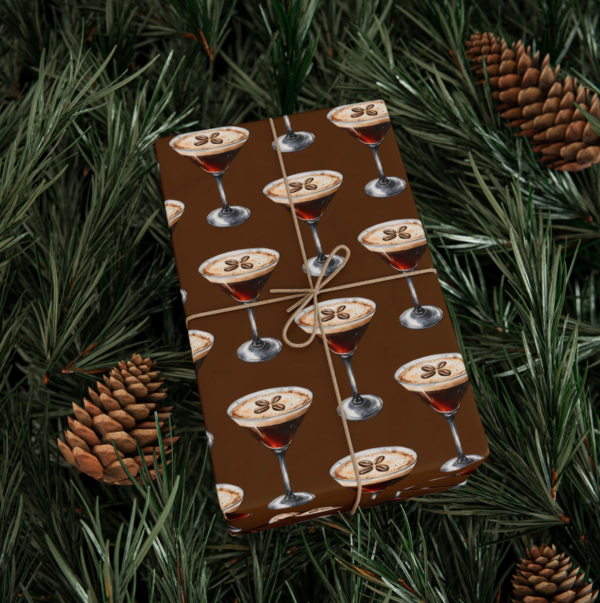Buffalovely - Wholesale Wrapping Paper Roll - Wrapping Paper- Espresso Martini1