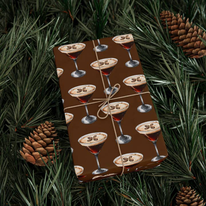 Buffalovely - Wholesale Wrapping Paper Roll - Wrapping Paper- Espresso Martini1