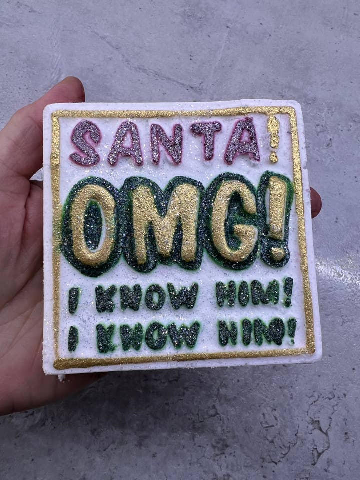 SANTA OMG badebombe for engroshandel hos Unique creations soap company