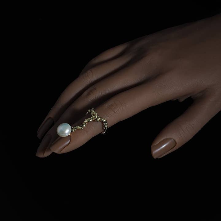 Zuchtring - 18K vergoldet für den Großhandel von Yizon Jewellery