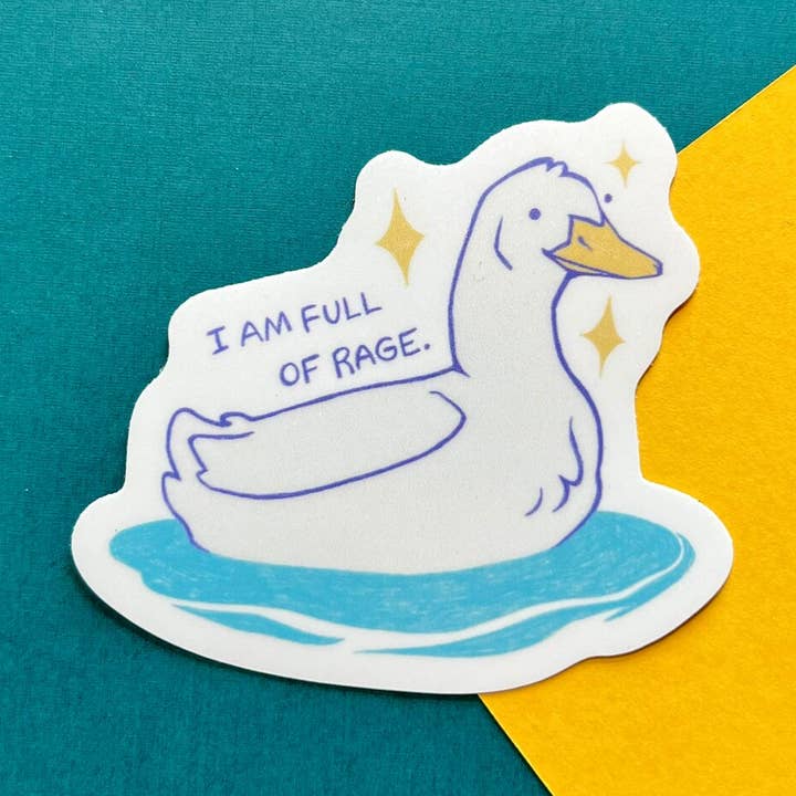 I Am Full Of Rage sticker for wholesale by Maddy Wilson Art
