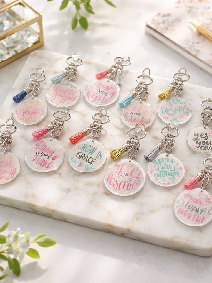 Porte-clés en acrylique - Inspirant pour la vente par So Sweet of You