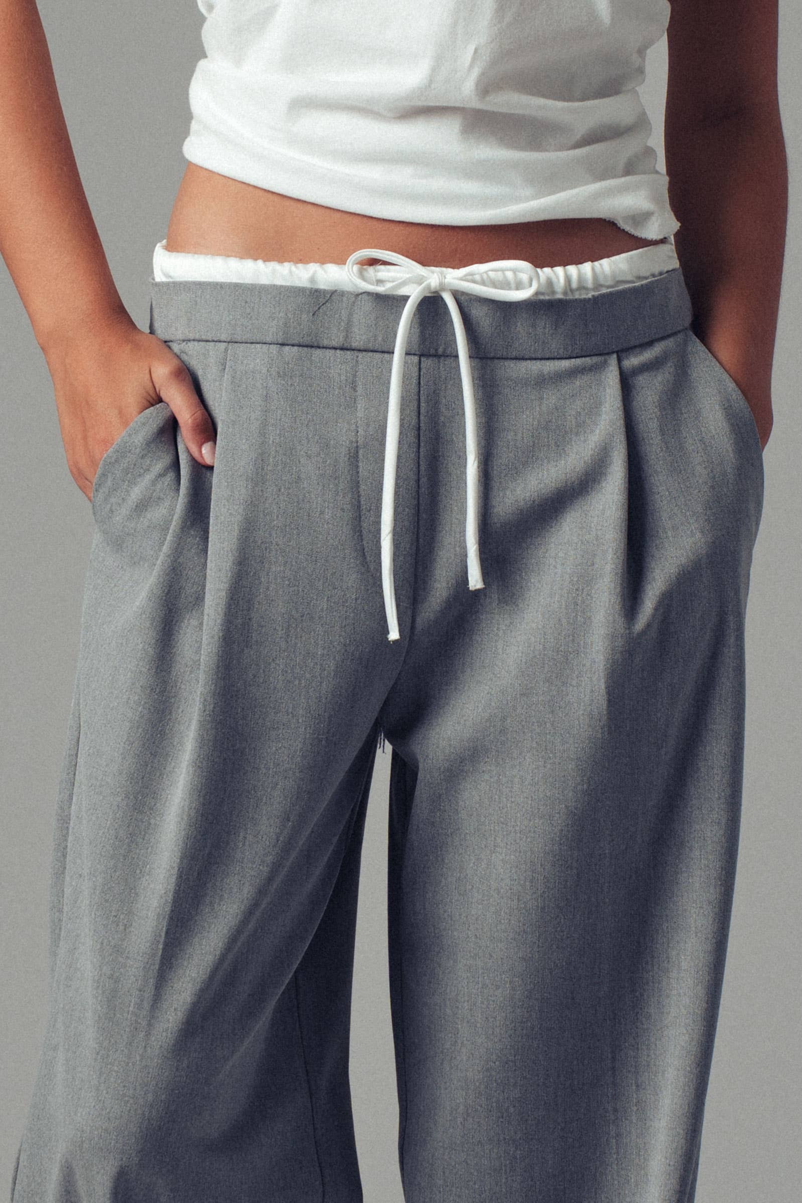 Urban Daizy - Wholesale Pants - Women's - Relaxed Wide-Leg Drawstring Trousers12