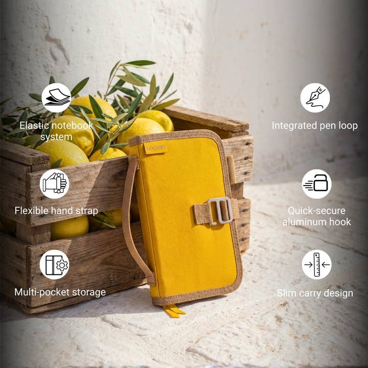 LOCHBY - Vendita all'ingrosso Diari/agende - Mini diario da campo compatto con sistema elastico per 4 taccuini57