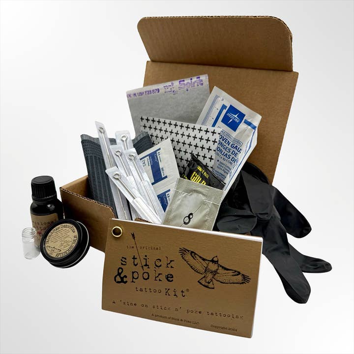 stick and poke llc - Vente Kit de bricolage - Kit de tatouage Stick and Poke® - Kit de base