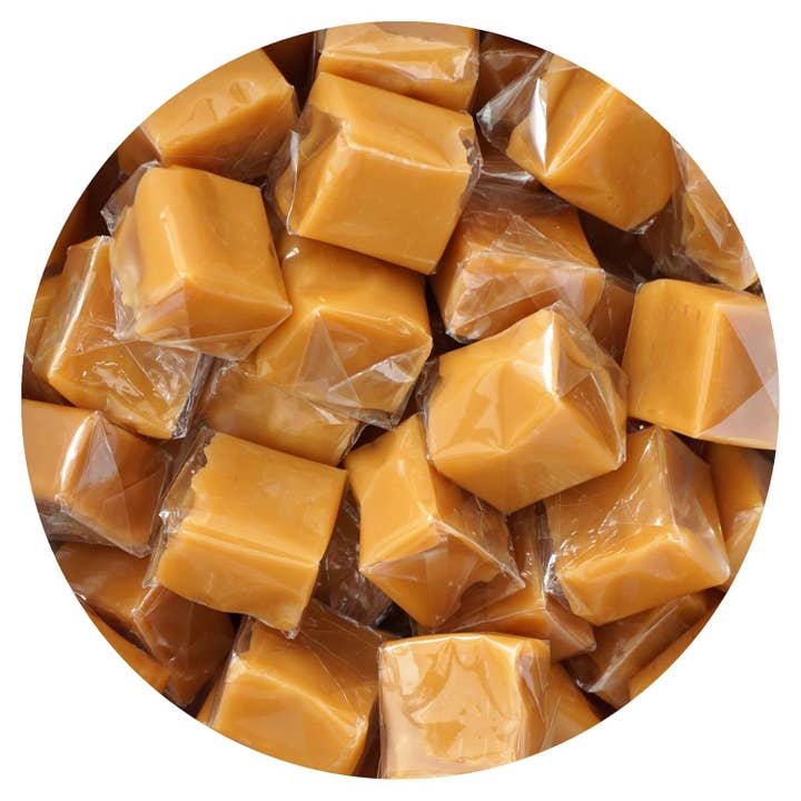 Caramel 5 Lb Bag Squares Individually Wrapped for wholesale by Long Island Candy Factory