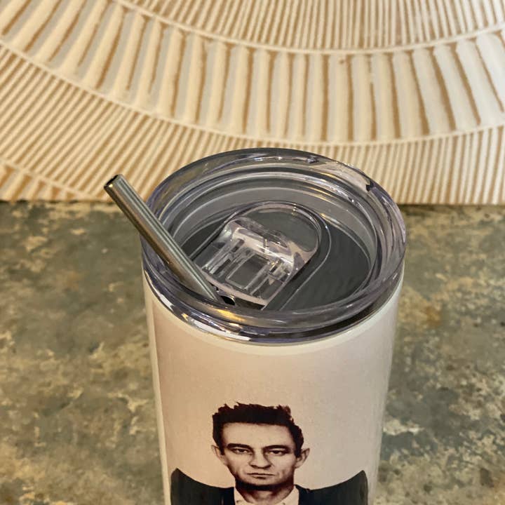 Crooked Halo - Wholesale Insulated Mug/Tumbler - Johnny Cash Tumbler