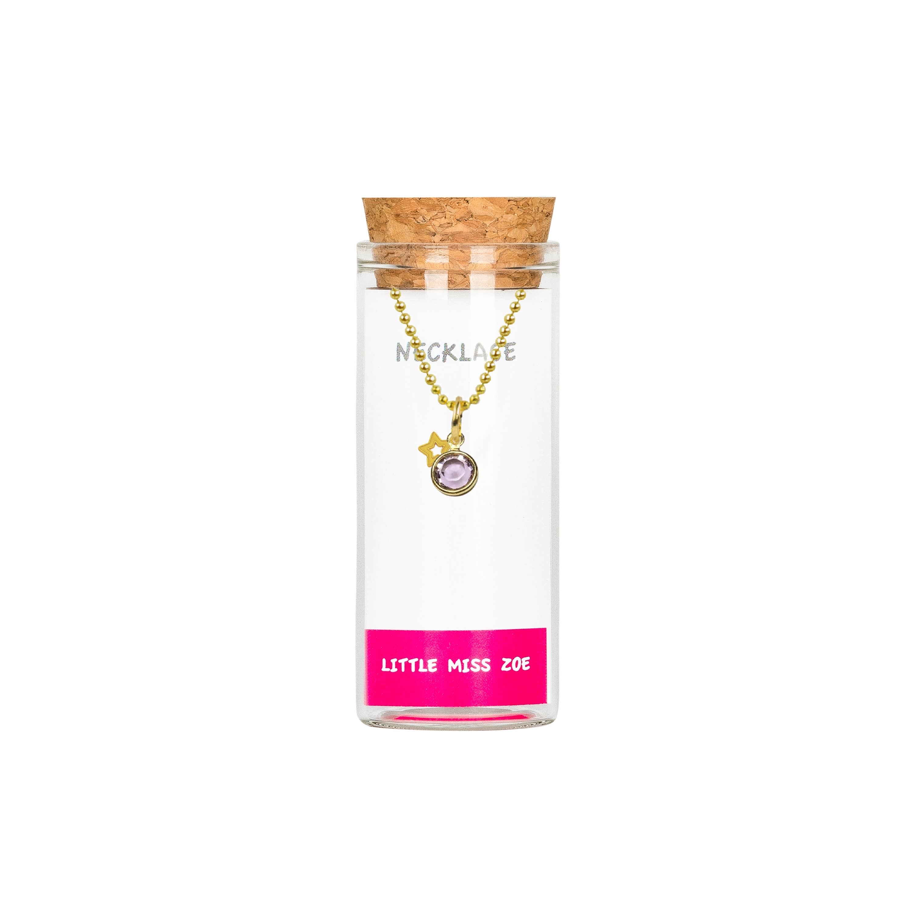 Little Miss Zoe - Wholesale Kids Necklace - Kids - Kids Charm Necklace in a glass bottle74