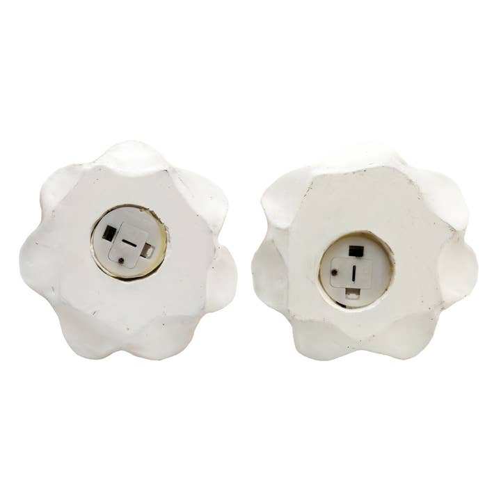 Paris Loft Inc – wholesale Dekorativ statyett – Uppsättning av 2 Polyresin Halloween spökfigur med LED-lampor