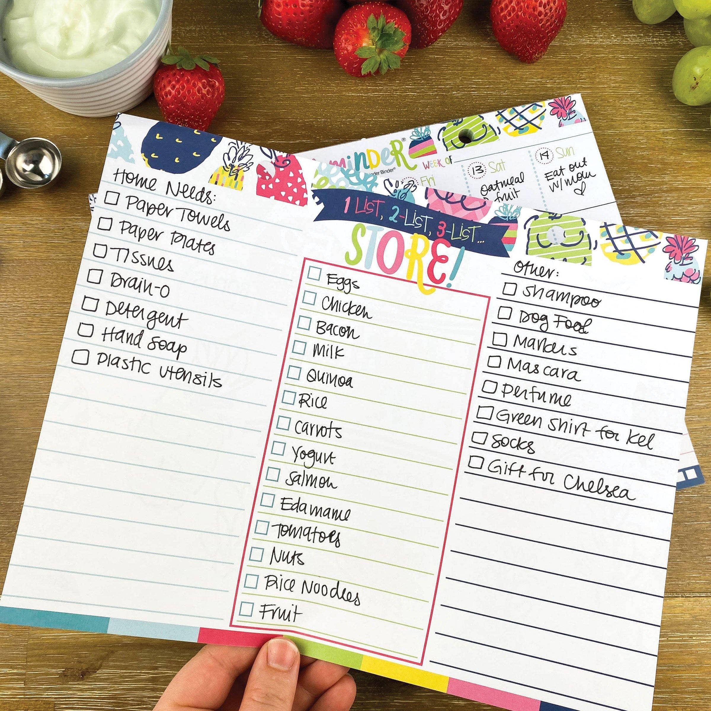 Denise Albright® - Wholesale Planner - 52-Week Meal Minder® Weekly Menu Planner Pad | Open Stock10