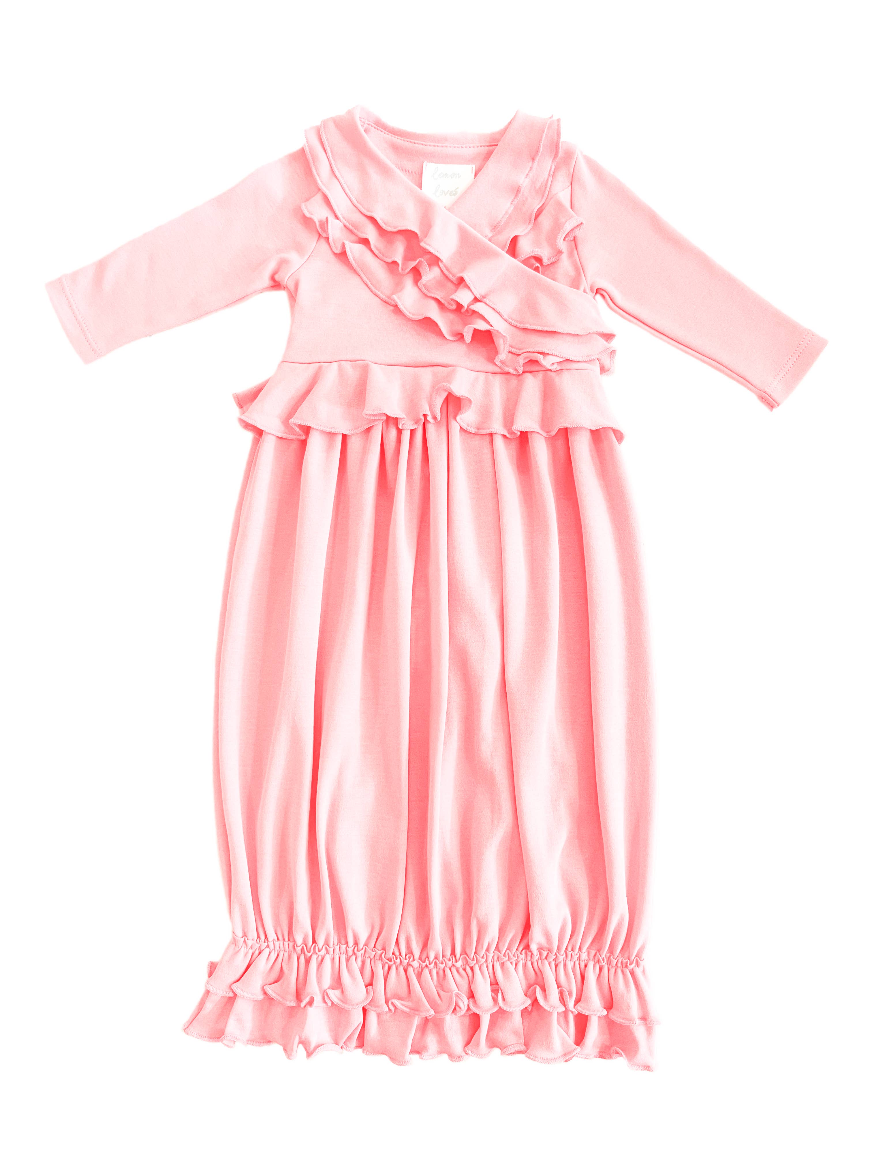 Lemon Loves Lime - Wholesale Babygown - Baby - LAYETTE BASIC-Jenna Gown