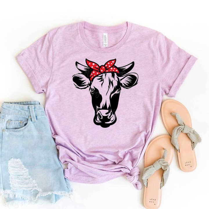 Vaars Bandana t-shirt - Bella Canvas voor wholesale door Printliss