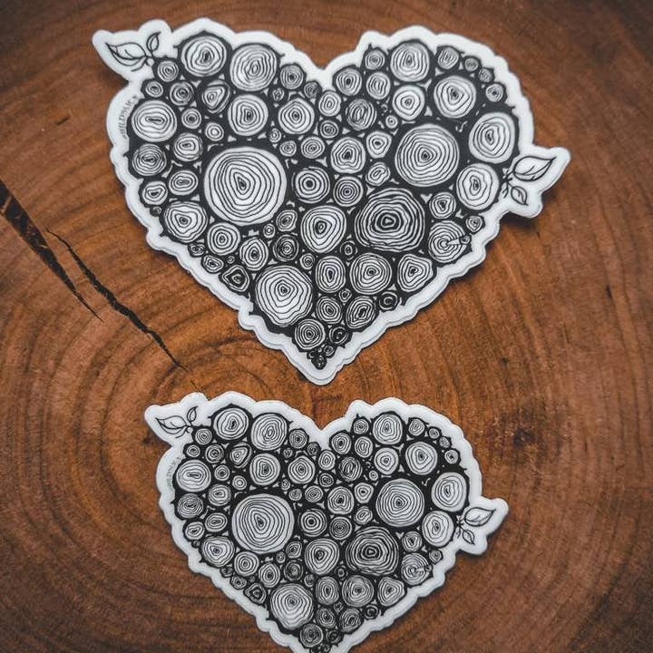 Wild Slice Designs - Wholesale Phone & Laptop Stickers - 3” and 4” Wild Heart Stickers2