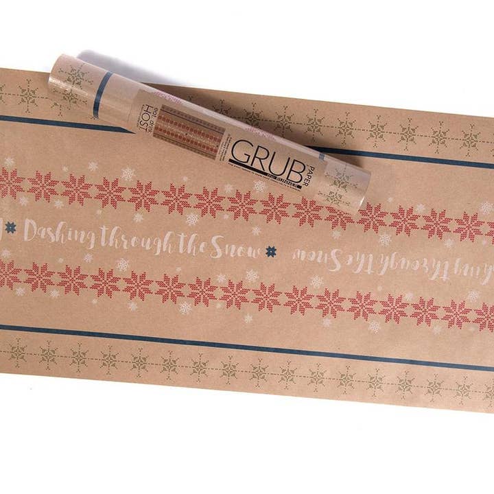 GRUB Runner - Frinçant dans la neige pour la vente par Eat Drink Host