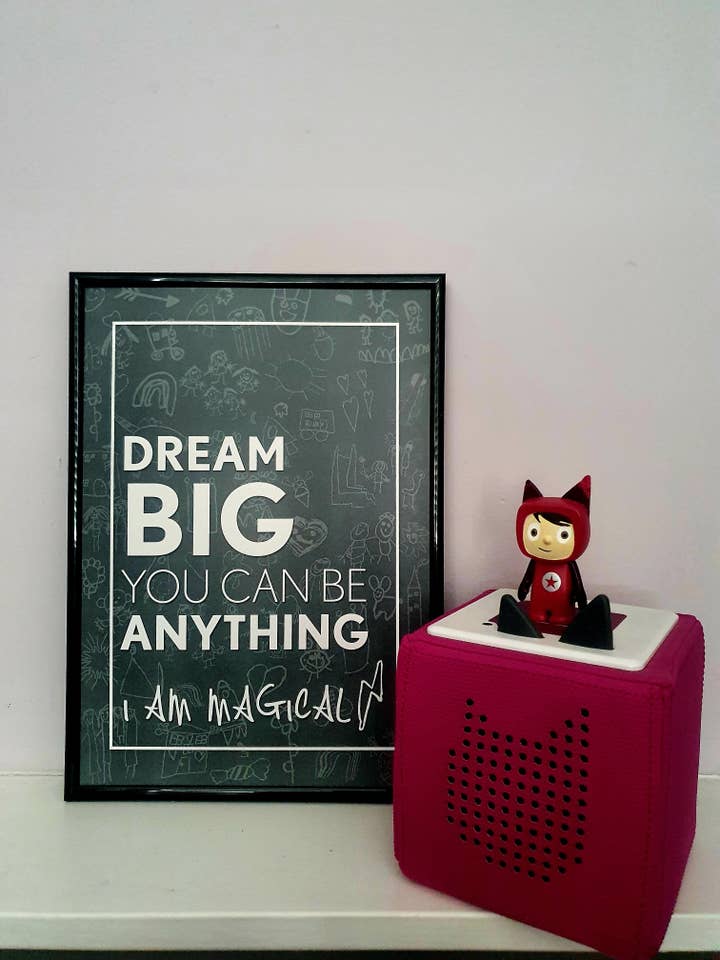 Positive quote wall print | CHARCOAL GREY | I AM MAGICAL A4 for wholesale by Emily and Eve