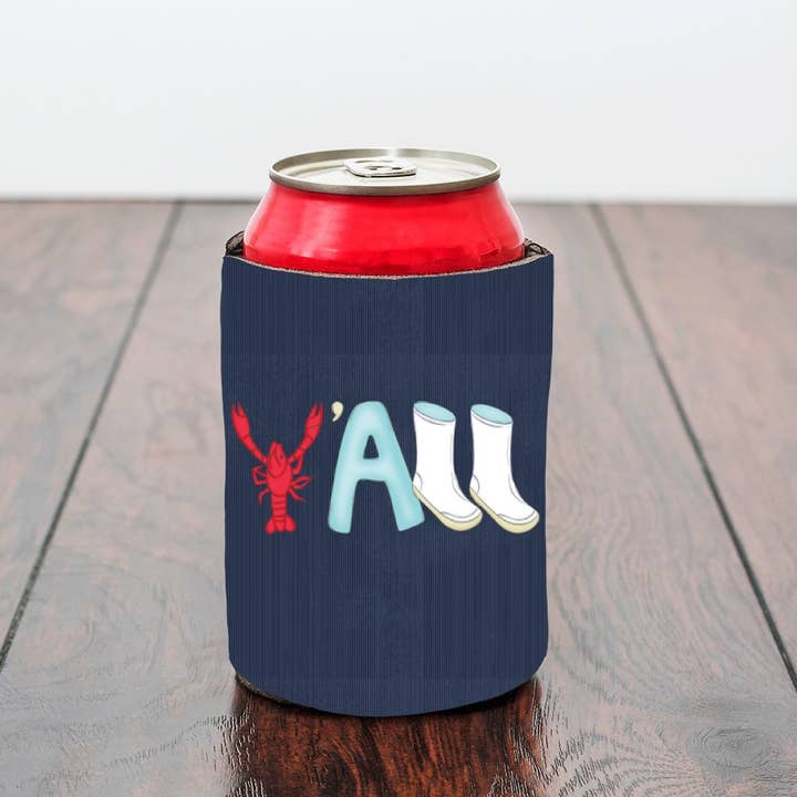 on the Bayou - Wholesale Drink Huggers & Koozies - Y’all crawfish season can koozies