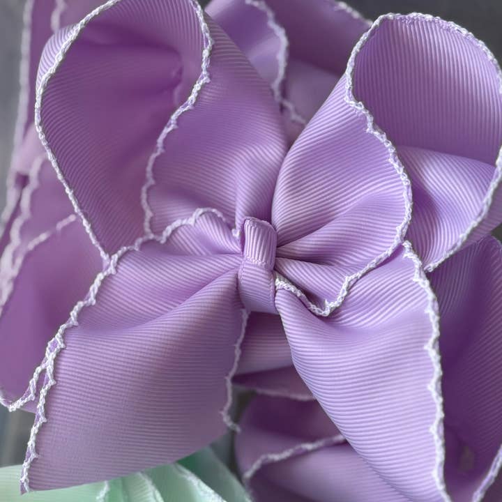 Just For Fun Threads - Wholesale Hair Bow - Kids - Fun Size Moonstitch Hair Bows (5in)12