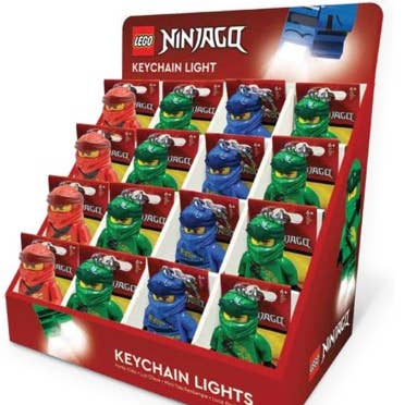 LEGO Ninjago LED Keychain 16ct Merchandiser for wholesale by Santoki LEGO Lights