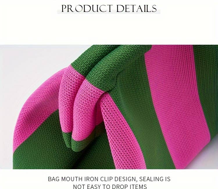 NARWEY INC - Wholesale Makeup/Cosmetic Bag - Compact Urban Chic Stripe Design Clutch Bag Makeup Pouch7