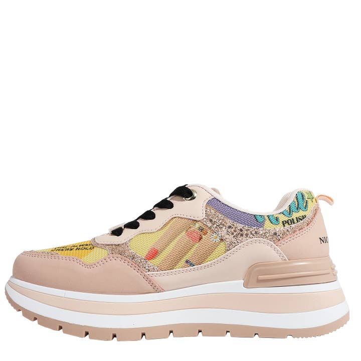 BASKETS À PAILLETTES FASHION pour la vente par Nicole Lee USA