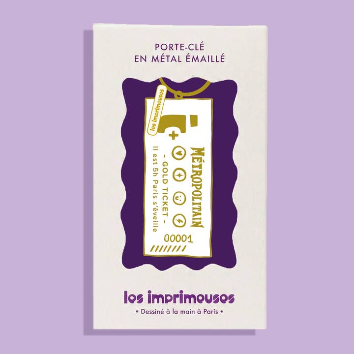 U-Bahn-Schlüsselanhänger - Goldticket für den Großhandel von LES IMPRIMEUSES