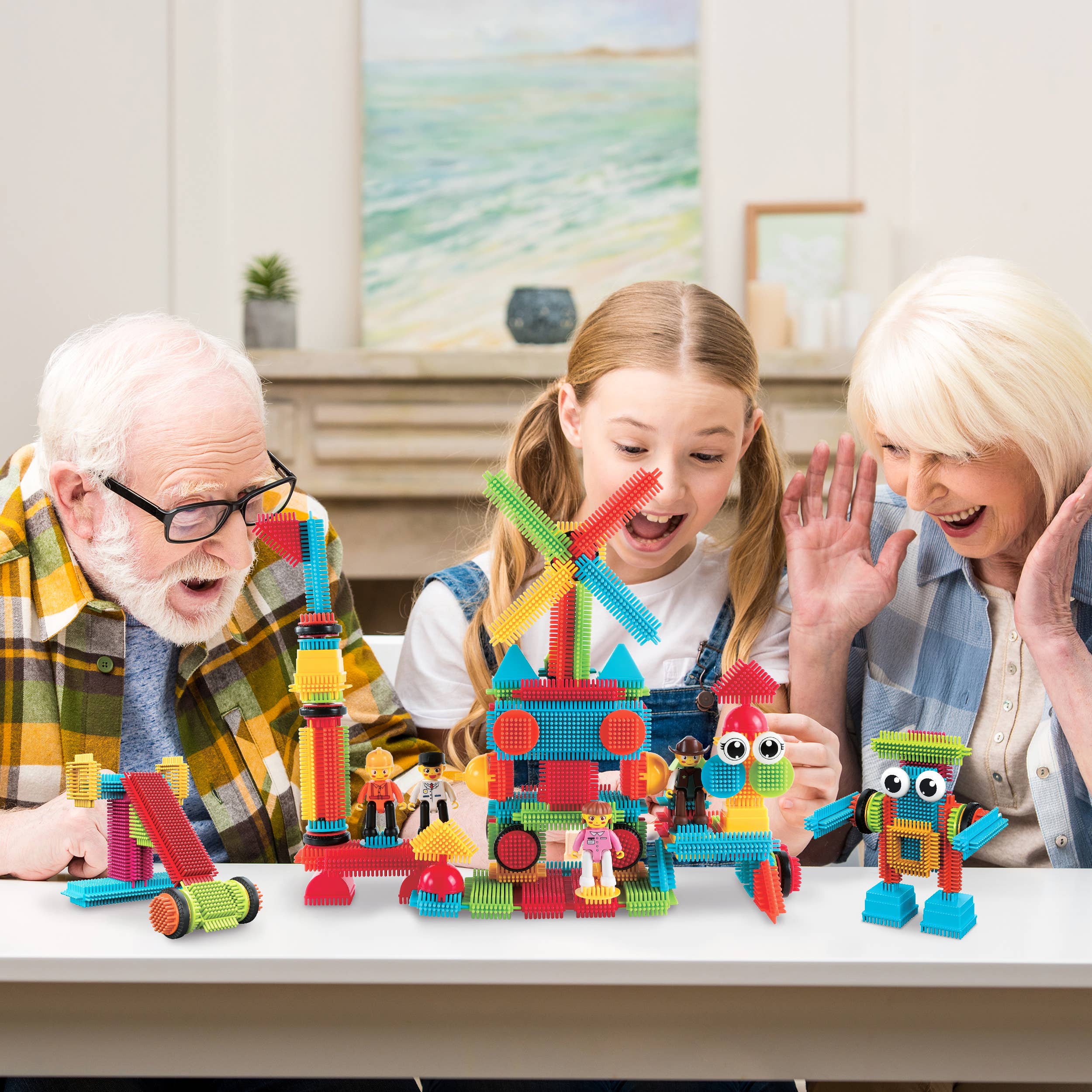 PicassoTiles - Vente Jeu construction – enfant - Set de 116 blocs de construction hérisson PicassoTiles1