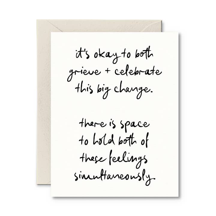 Carte Grieve + Celebrate - Carte de condoléances pour la vente par Pretty by Her
