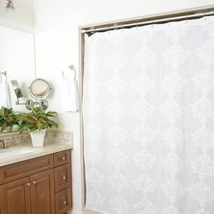 Cortina de ducha Boho para venta al por mayor de Native Linum