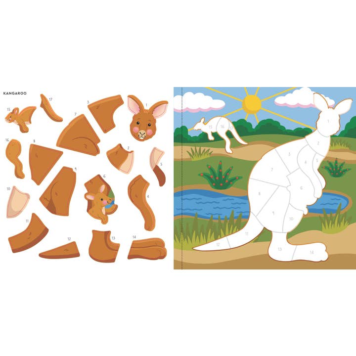 Peter Pauper Press - Wholesale Sticker - Kids & Baby - My First Color-by-Sticker Book -- Furry Friends