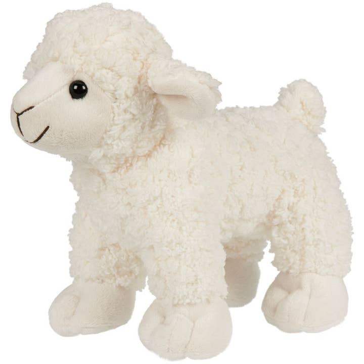 Uni Toys - Wholesale Stuffed/Plush Toy - Kids & Baby - White lamb - 19 cm (length) - cuddly/plush toy0