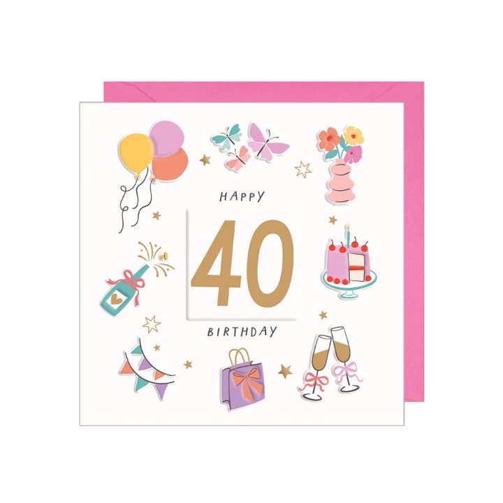 Happy Birthday - 40 for wholesale by Rosanna Rossi